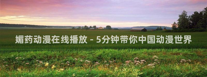 囧次元动漫app正版下载：媚药动漫在线播放 - 5分钟带你中国动漫世界