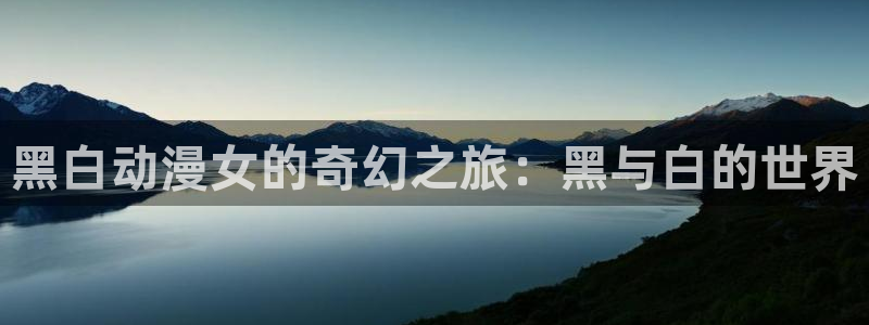 囧次元官方网站ios版本：黑白动漫女的奇幻之旅：黑与白的世界